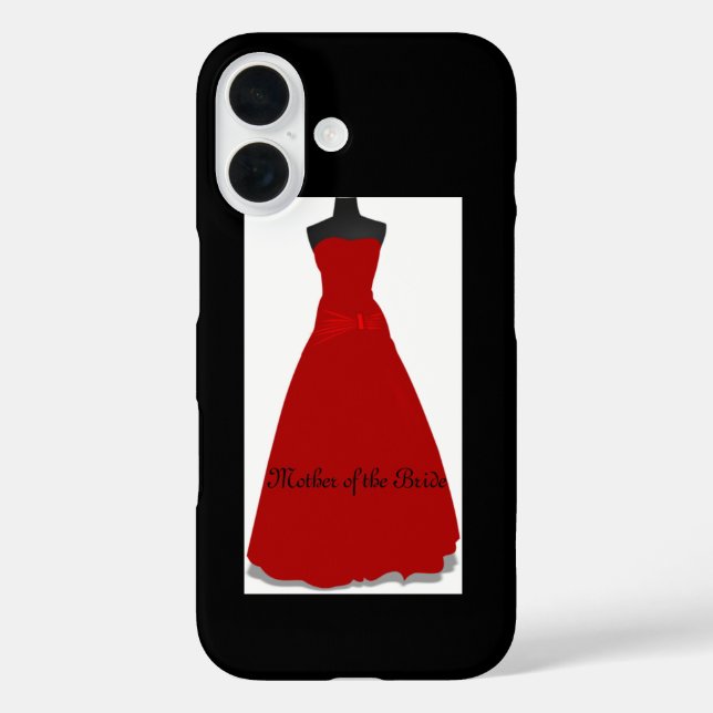 Elegant Wedding Dress Mother of the Bride Case-Mate iPhone Case (Back)