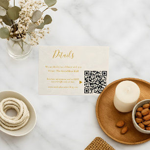 Elegant Wedding Enclosure Card