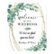 Elegant Wedding Eucalyptus Gold Welcome Sign