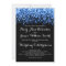 Elegant Wedding Falling Stars Sapphire Blue
