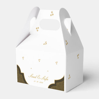 Elegant wedding favor boxes editable