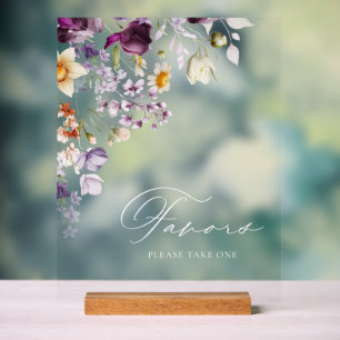 Elegant Wedding Favour Sign