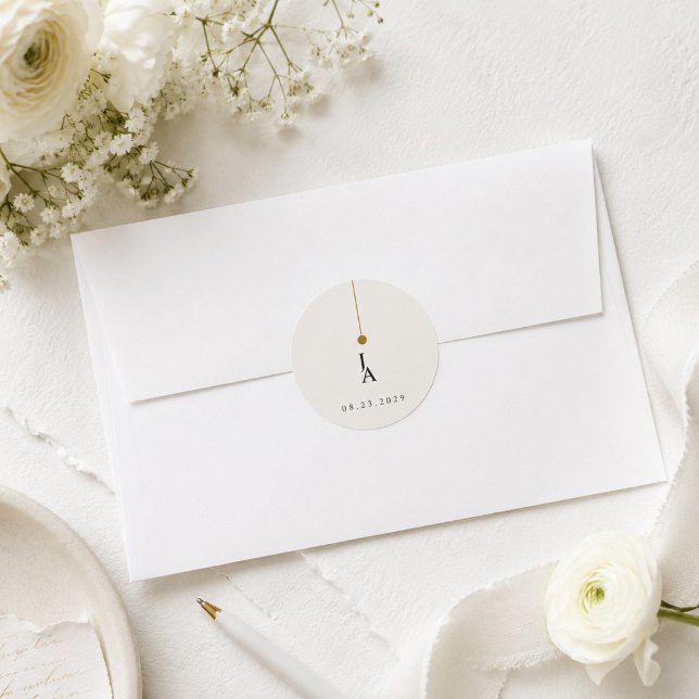 Elegant Wedding Favour Sticker (Creator Uploaded)