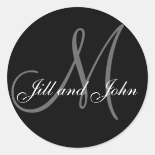 Elegant Wedding Favour Sticker You Can Personalise