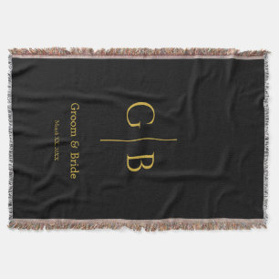Elegant Wedding Favour Stylish Cosy Throw Blanket