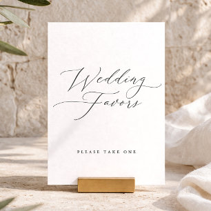  Elegant Wedding Favours Sign Invitation