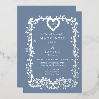 Elegant Wedding French Frame Heart