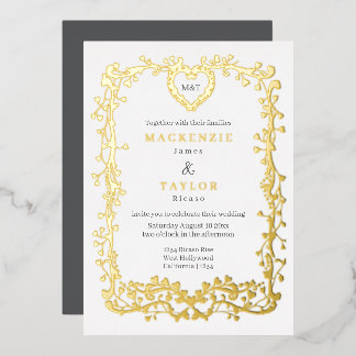 Elegant Wedding French Frame Heart