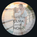 Elegant Wedding Gift Thank You Stickers<br><div class="desc">These stickers will add a personal touch to your wedding gifts. They are easy to apply and will make your gifts memorable. Buy them now to express your gratitude!</div>