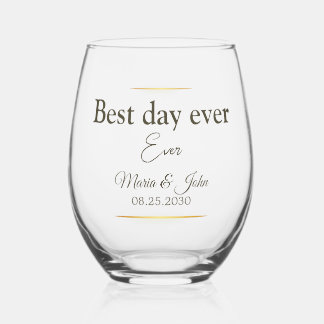 Elegant Wedding Glasses