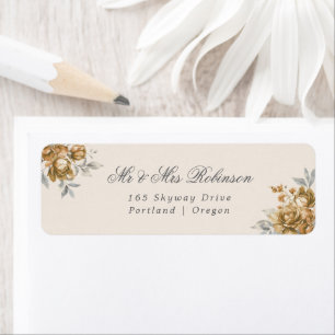Elegant Wedding Gold Rustic Floral