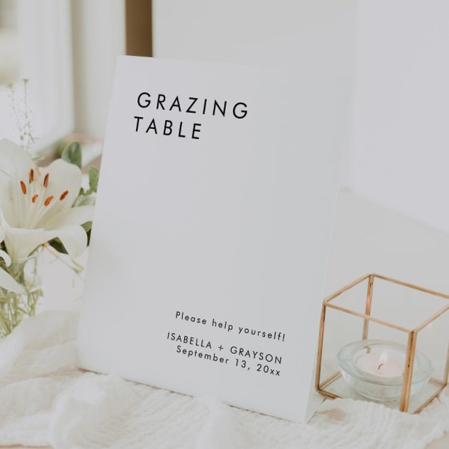 Elegant Wedding Grazing Table Sign (Creator Uploaded)