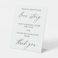 Elegant Wedding Guest Book Sign – Printable or Pri