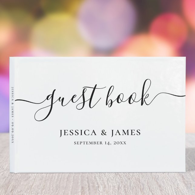 Elegant Wedding Handwritten Calligraphy Guest Book (Creator Uploaded)