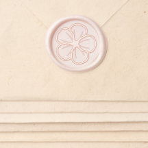 Elegant Wedding Hibiscus Flower Pearl Blush