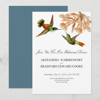 Elegant Wedding Hummingbird Blush Pink Lily
