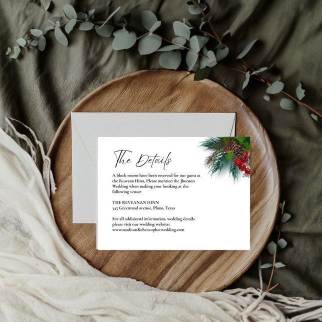 Elegant Wedding information details Enclosure Card (Creator Uploaded)