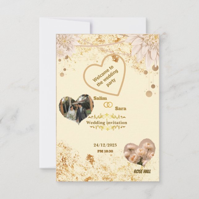 Elegant Wedding Invitation  (Front)