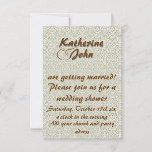 Elegant wedding invitation