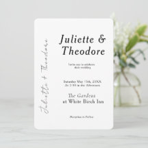 Elegant Wedding Invitation