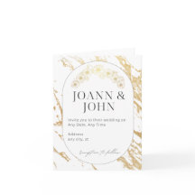 Elegant wedding invitation