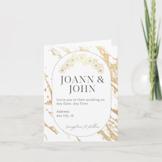 Elegant wedding invitation