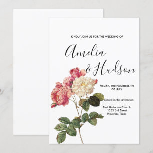 Elegant wedding invitation