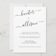 Elegant Wedding Invitation