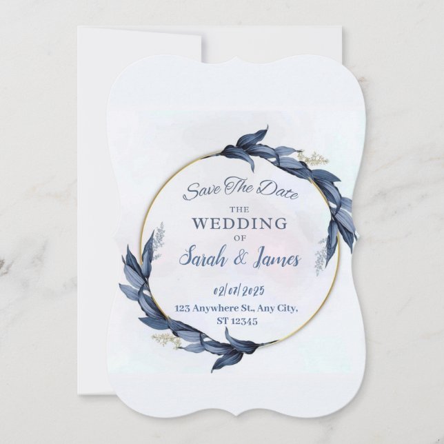 Elegant Wedding Invitation  (Front)