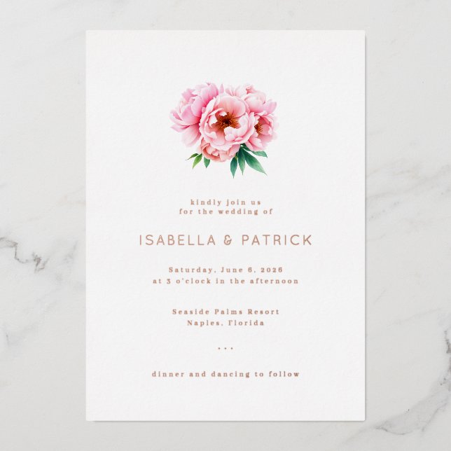 Elegant Wedding Invitation (Front)