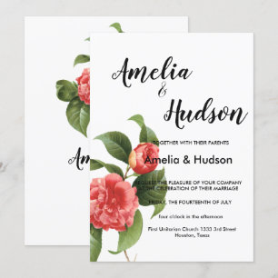 Elegant wedding invitation