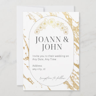 Elegant wedding invitation