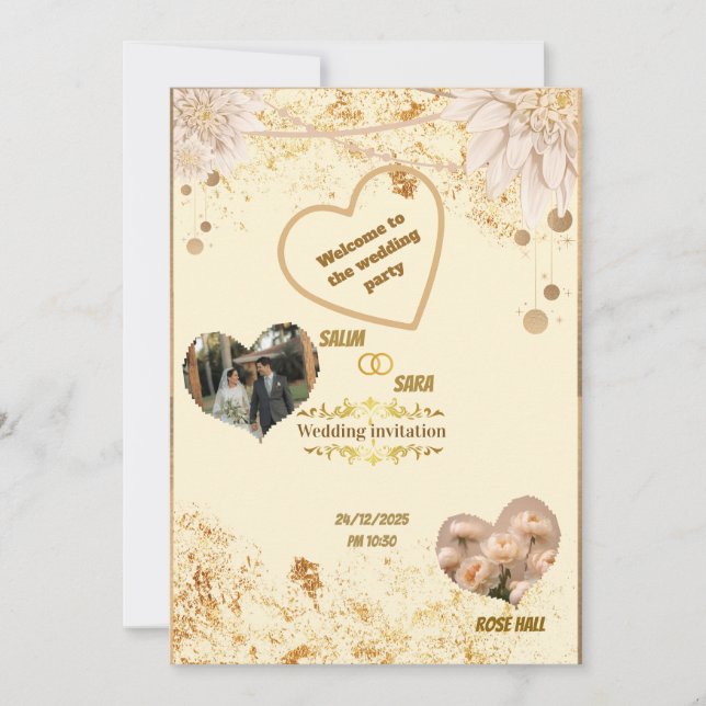 Elegant Wedding Invitation (Front)