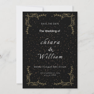Elegant wedding invitation