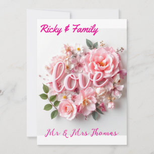 Elegant Wedding Invitation A Beautiful Beginning 
