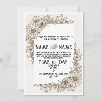 Elegant Wedding Invitation Card