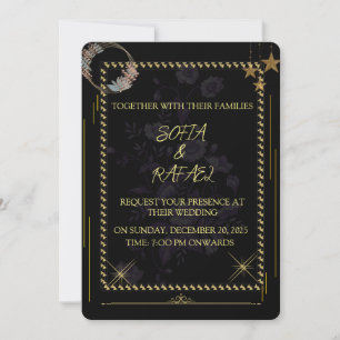 ELEGANT WEDDING INVITATION CARD