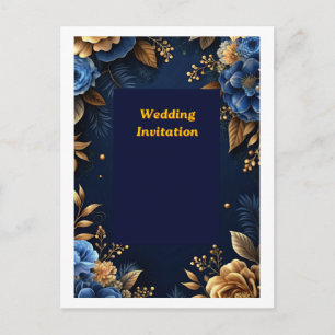 Elegant Wedding Invitation Card Premium Floral T