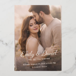 Elegant Wedding Invitation Card Romantic Couple