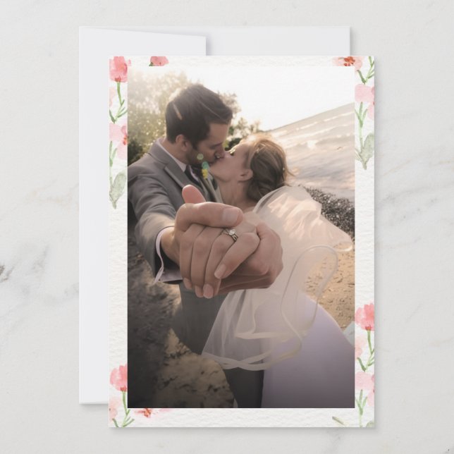 Elegant Wedding Invitation – Classic Personalised (Back)