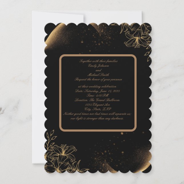 Elegant Wedding Invitation - Classic & Timeless De (Front)