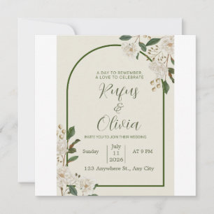 Elegant Wedding Invitation Design – Personalized