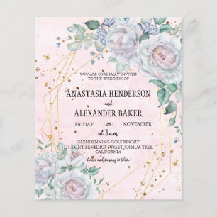 Elegant wedding invitation. Flyer