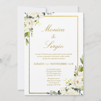 Elegant Wedding Invitation in Spanish