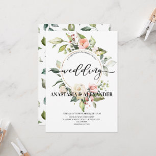 Elegant wedding invitation. Invitation