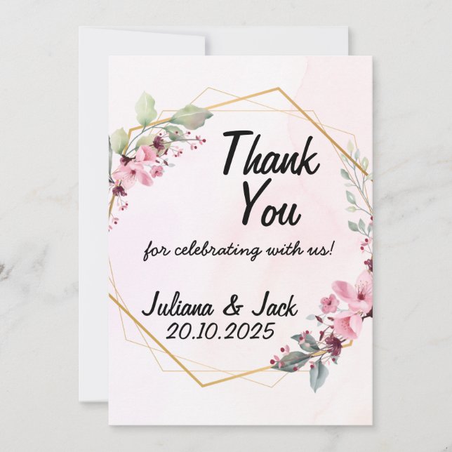 Elegant Wedding Invitation Minimalist Script Card (Front)