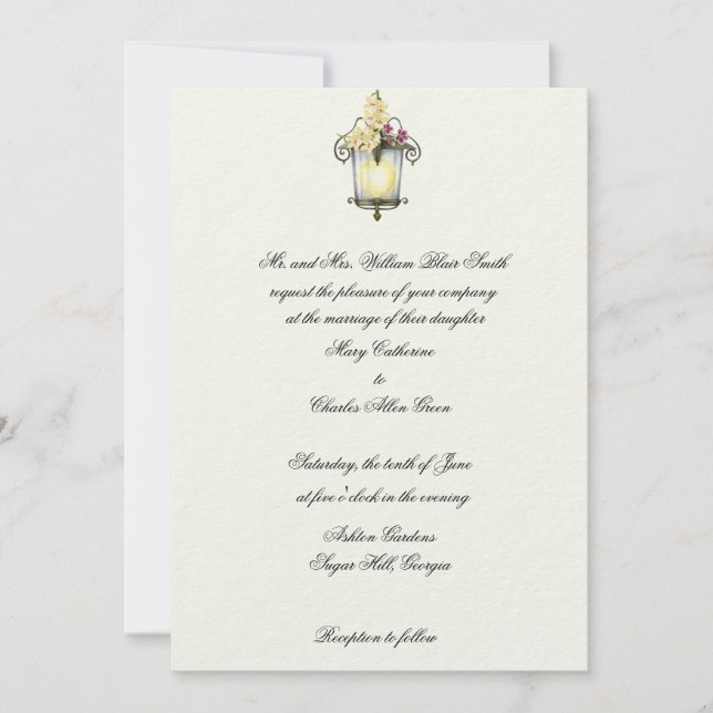 Elegant Wedding Invitation or Formal Affair (Front)