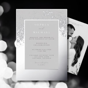 Elegant Wedding Invitation Template Photo Minimal
