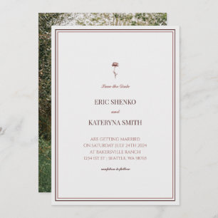 Elegant Wedding Invitation with Neutral Colours
