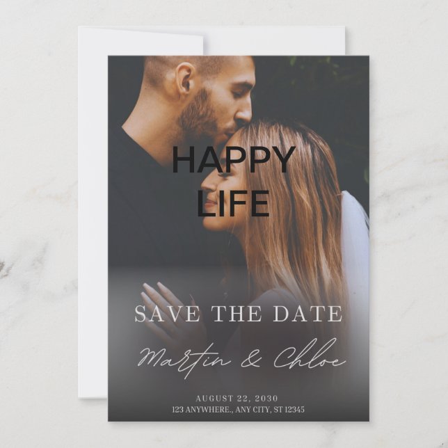 Elegant Wedding Invitations Card  (Front)